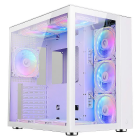 GABINETE GAMER RISE MODE CRYSTAL GLASS S/FONTE BRANCO RM-CA-CY-01-FW