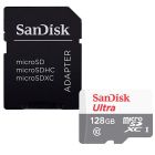 CARTAO DE MEMORIA SANDISK MICRO SD 128GB CLASS 10 C/ ADAP. SD SDSQUNS-128G-GN6TA
