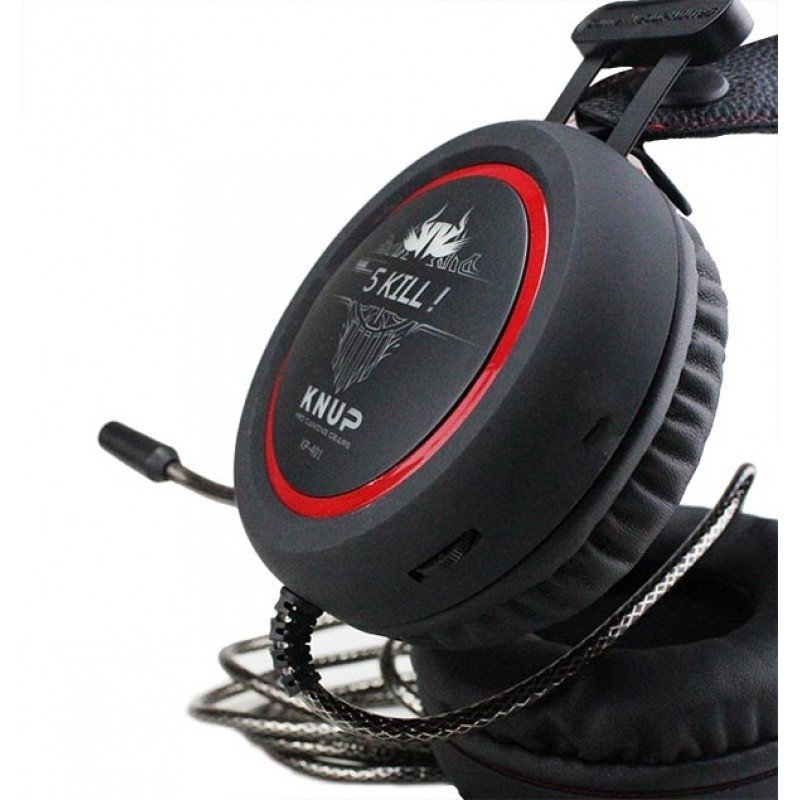 FONE DE OUVIDO COM MICROFONE KNUP GAMER KP-401 - Company Informatica